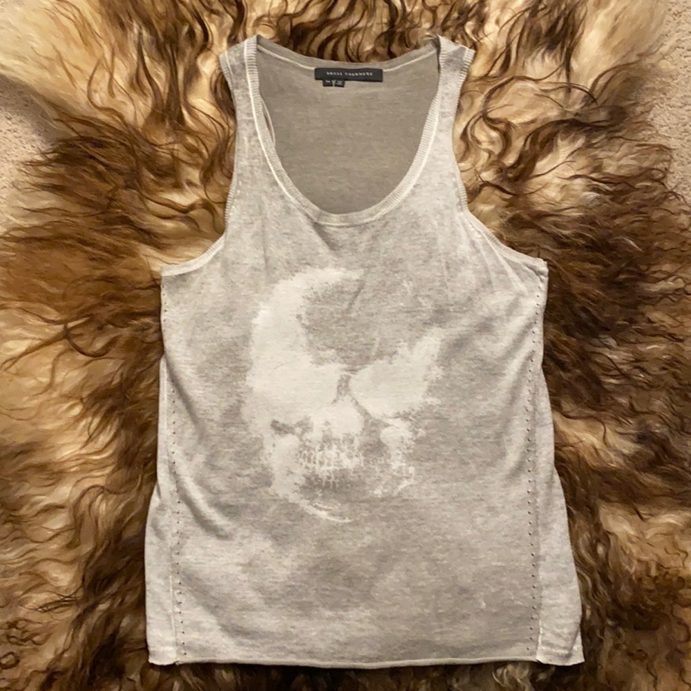Skull Cashmere 100% Cotton Tank Top